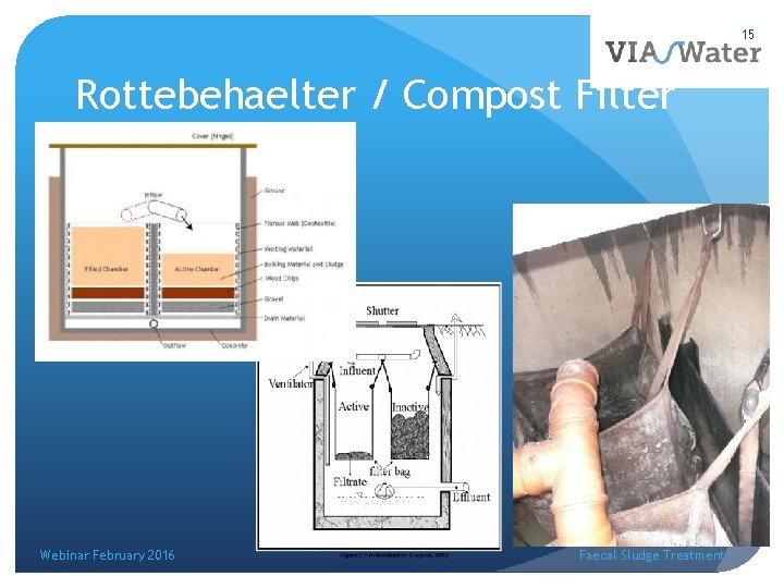 15 Rottebehaelter / Compost Filter Webinar February 2016 Faecal Sludge Treatment 