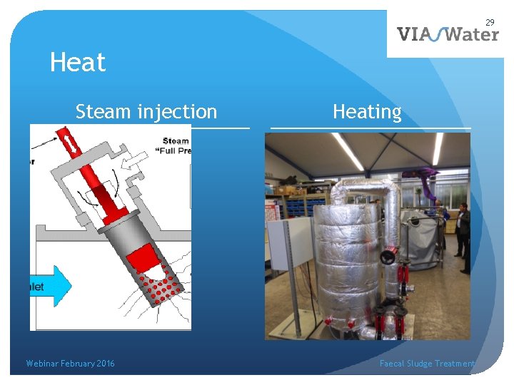 29 Heat Steam injection Webinar February 2016 Heating Faecal Sludge Treatment 