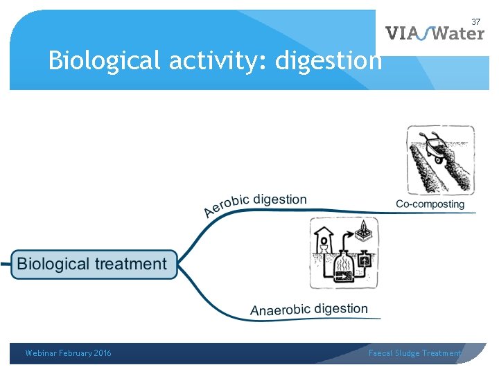 37 Biological activity: digestion Webinar February 2016 Faecal Sludge Treatment 