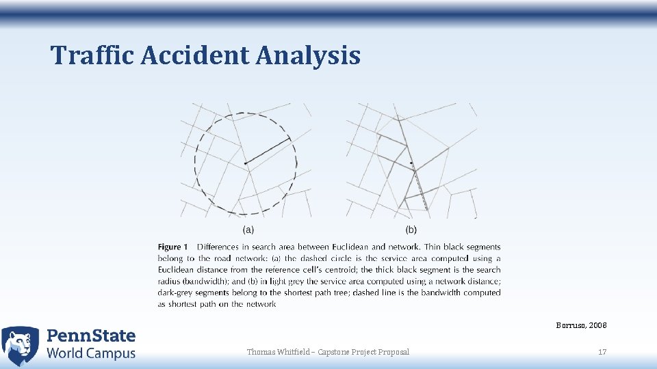 Traffic Accident Analysis Borruso, 2008 Thomas Whitfield – Capstone Project Proposal 17 
