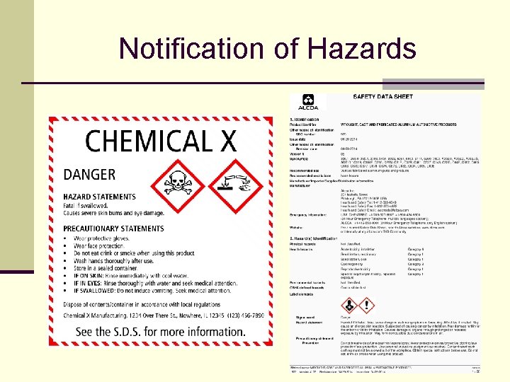 Notification of Hazards 