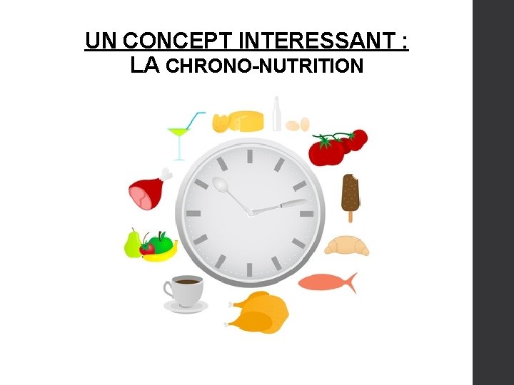UN CONCEPT INTERESSANT : LA CHRONO-NUTRITION 