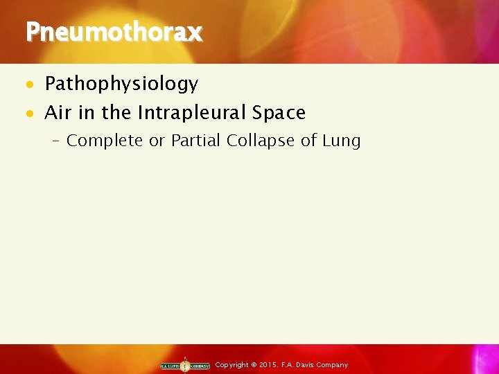 Pneumothorax · Pathophysiology · Air in the Intrapleural Space ‒ Complete or Partial Collapse