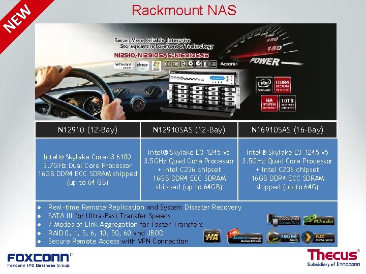 Rackmount NAS W E N N 12910 (12 -Bay) N 12910 SAS (12 -Bay) Rackmount NAS W E N N 12910 (12 -Bay) N 12910 SAS (12 -Bay)