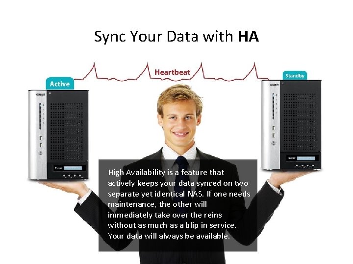 Sync Your Data with HA High Availability is a feature that actively keeps your Sync Your Data with HA High Availability is a feature that actively keeps your