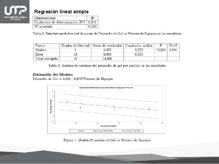 Regresión lineal simple 