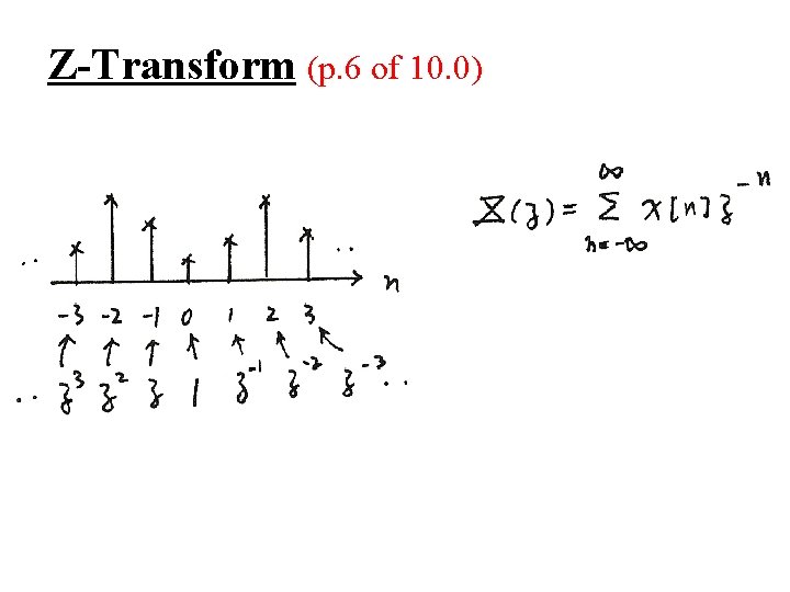 Z-Transform (p. 6 of 10. 0) 