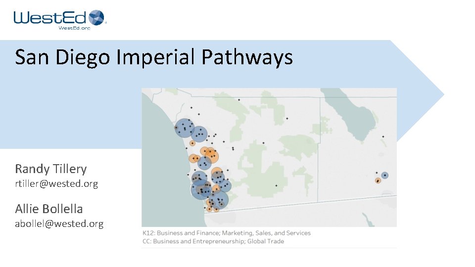 San Diego Imperial Pathways Randy Tillery rtiller@wested. org Allie Bollella abollel@wested. org 