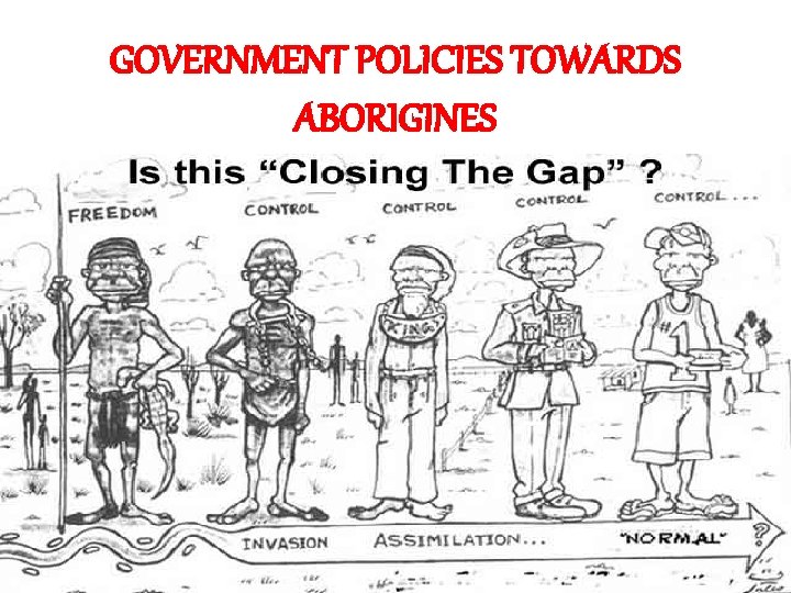 GOVERNMENT POLICIES TOWARDS ABORIGINES 