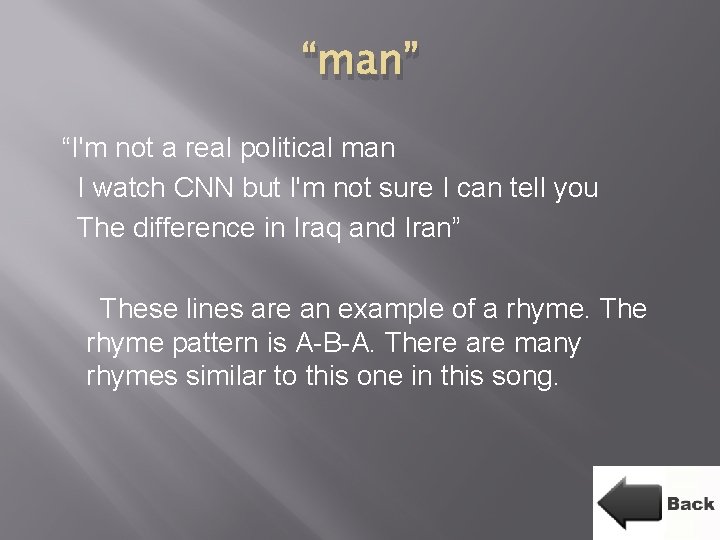 “man” “I'm not a real political man I watch CNN but I'm not sure