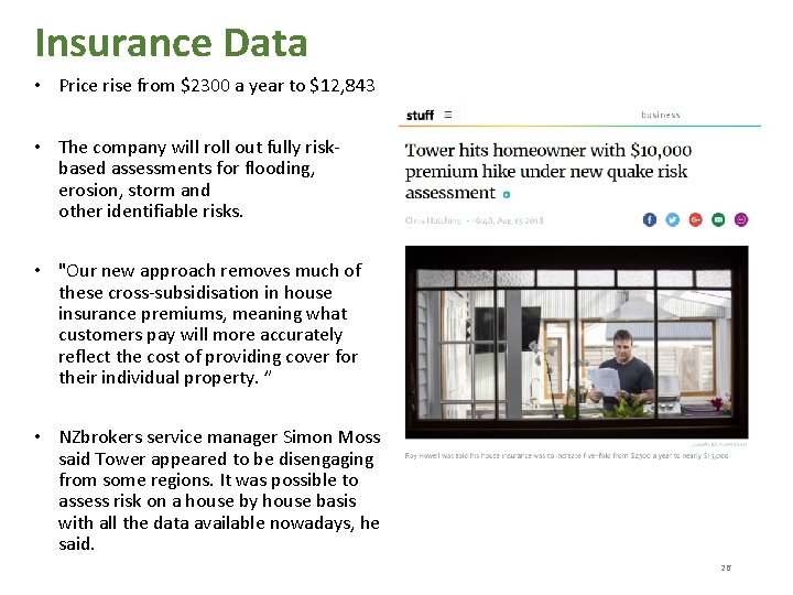 Insurance Data • Price rise from $2300 a year to $12, 843 • The