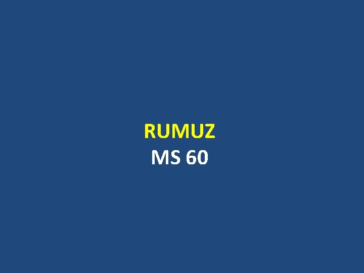 RUMUZ MS 60 