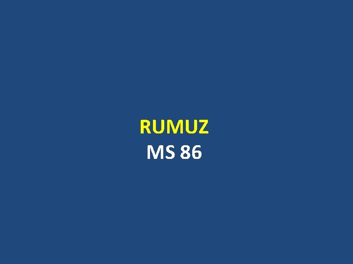 RUMUZ MS 86 