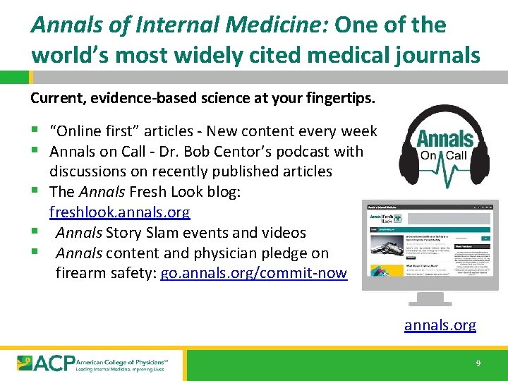 Annals of Internal Medicine: One of the world’s most widely cited medical journals Current,