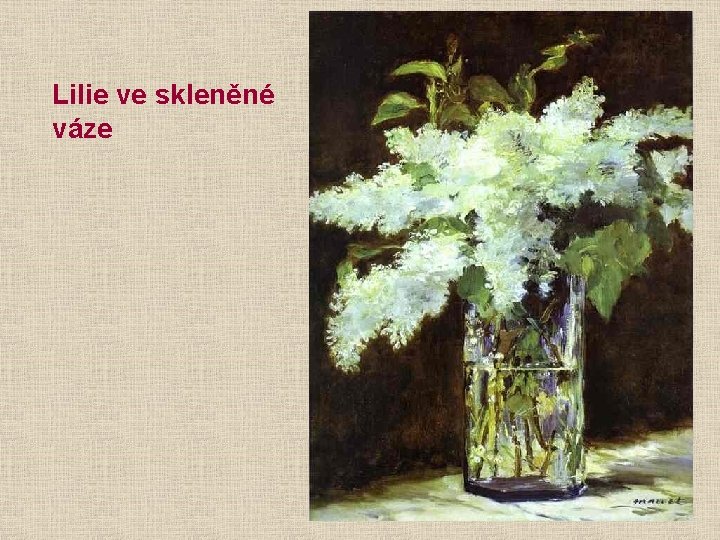 Lilie ve skleněné váze 