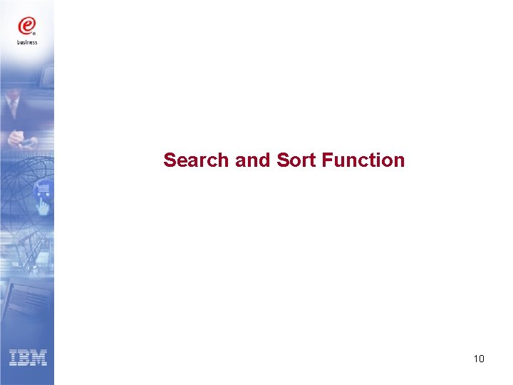 Search and Sort Function 10 