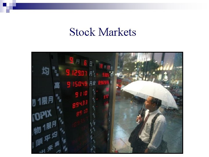 Stock Markets 