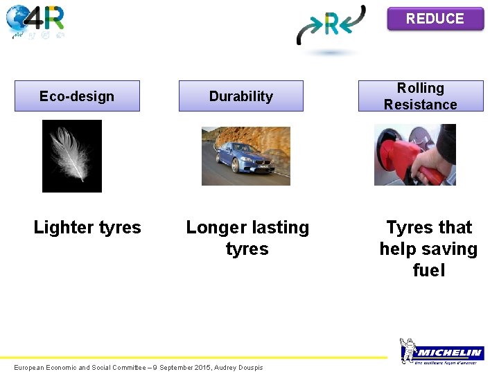 REDUCE Eco-design Lighter tyres Durability Longer lasting tyres European Economic and Social Committee –