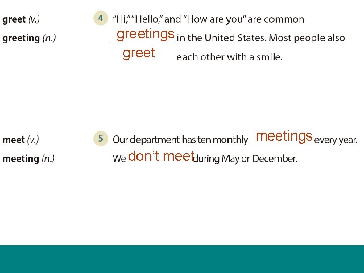 greetings greet meetings don’t meet 