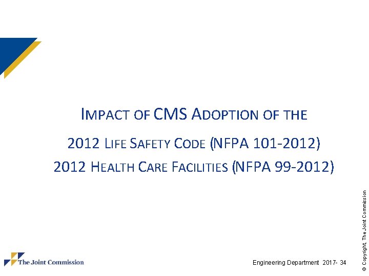 IMPACT OF CMS ADOPTION OF THE Engineering Department 2017 - 34 © Copyright, The IMPACT OF CMS ADOPTION OF THE Engineering Department 2017 - 34 © Copyright, The
