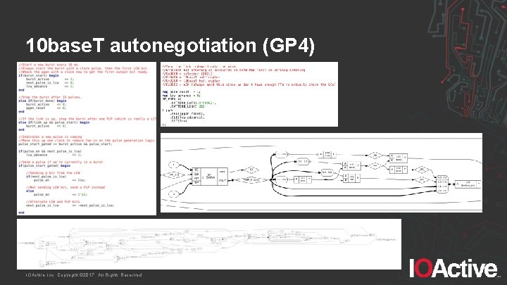 10 base. T autonegotiation (GP 4) IOActive, Inc. Copyright © 2017. All Rights Reserved.