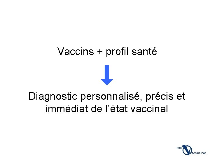 Vaccins + profil santé Diagnostic personnalisé, précis et immédiat de l’état vaccinal 