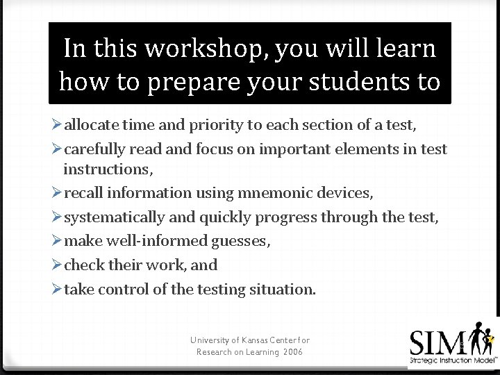 In this workshop, you will learn how to prepare your students to Øallocate time