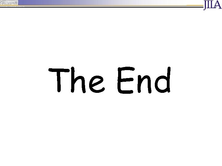 The End 