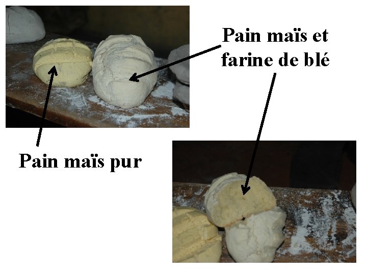 Pain maïs et farine de blé Pain maïs pur 