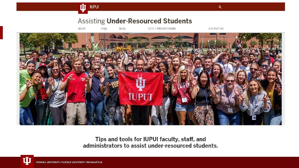 INDIANA UNIVERSITY–PURDUE UNIVERSITY INDIANAPOLIS 