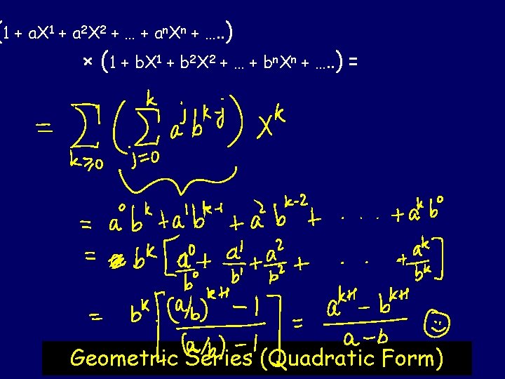 (1 + a. X 1 + a 2 X 2 + … + an.