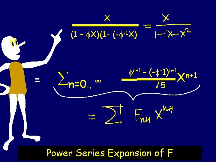 X (1 – X)(1 - (- -1 X) = n=0. . ∞ n+1 –