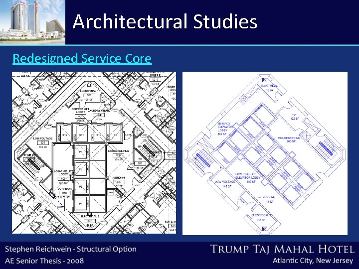 Architectural Studies Redesigned Service Core 