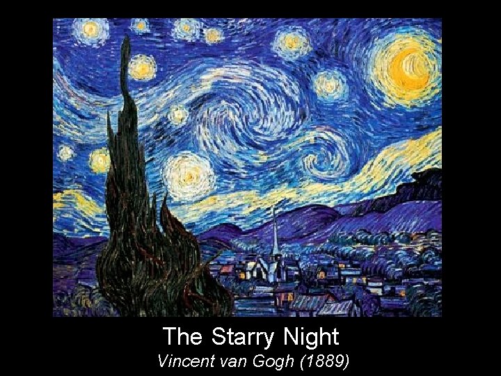 The Starry Night Vincent van Gogh (1889) 