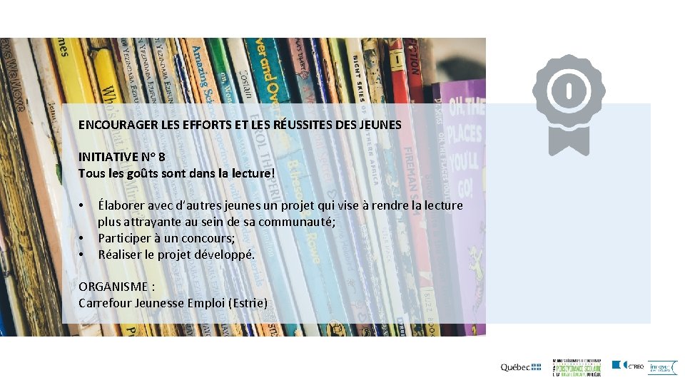 ENCOURAGER LES EFFORTS ET LES RÉUSSITES DES JEUNES PROPOSER AUX JEUNES DES TEXTES VARIÉS