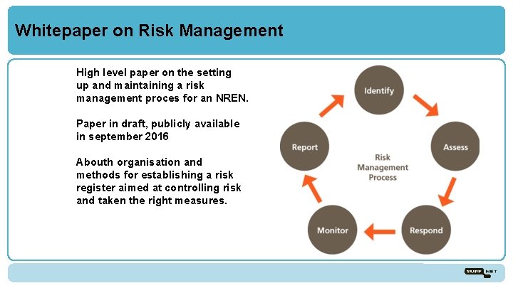 Whitepaper on Risk Management High level paper on the setting up and maintaining a