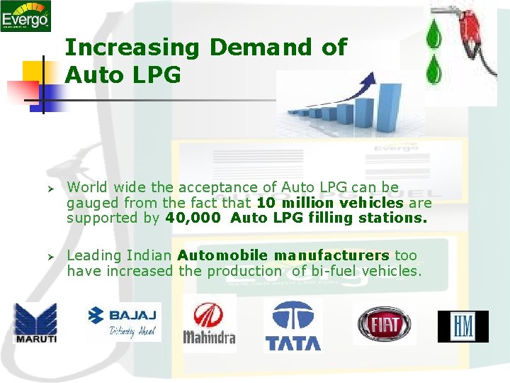 Increasing Demand of Auto LPG Ø Ø World wide the acceptance of Auto LPG Increasing Demand of Auto LPG Ø Ø World wide the acceptance of Auto LPG