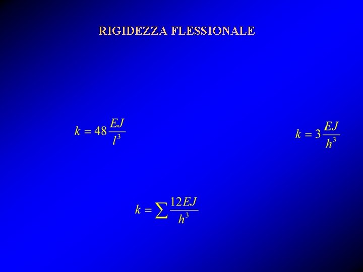 RIGIDEZZA FLESSIONALE 