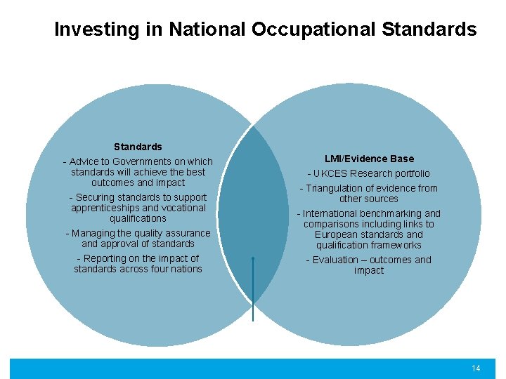 Investing in National Occupational Standards - Advice to Governments on which standards will achieve
