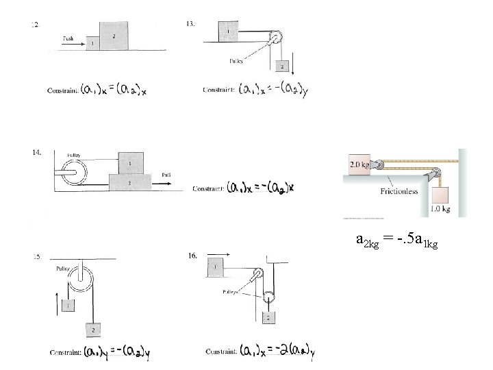 answers a 2 kg = -. 5 a 1 kg 