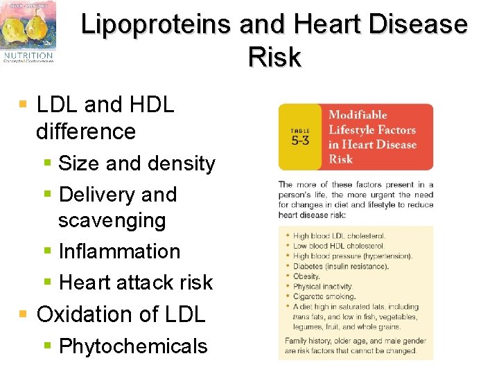 Lipoproteins and Heart Disease Risk § LDL and HDL difference § Size and density