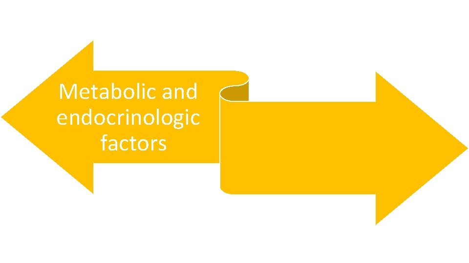 Metabolic and endocrinologic factors 