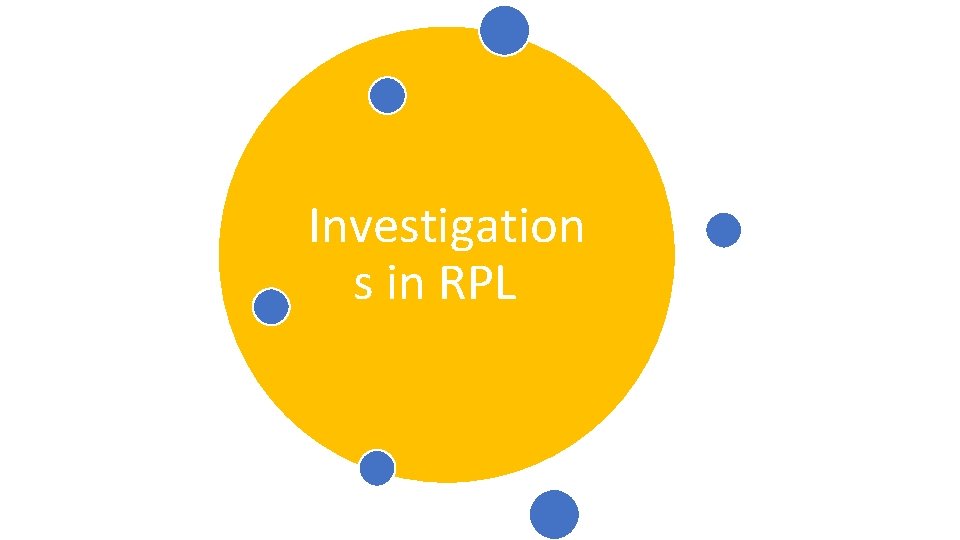 Investigation s in RPL 