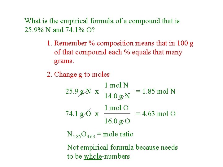 What is the empirical formula of a compound that is 25. 9% N and What is the empirical formula of a compound that is 25. 9% N and