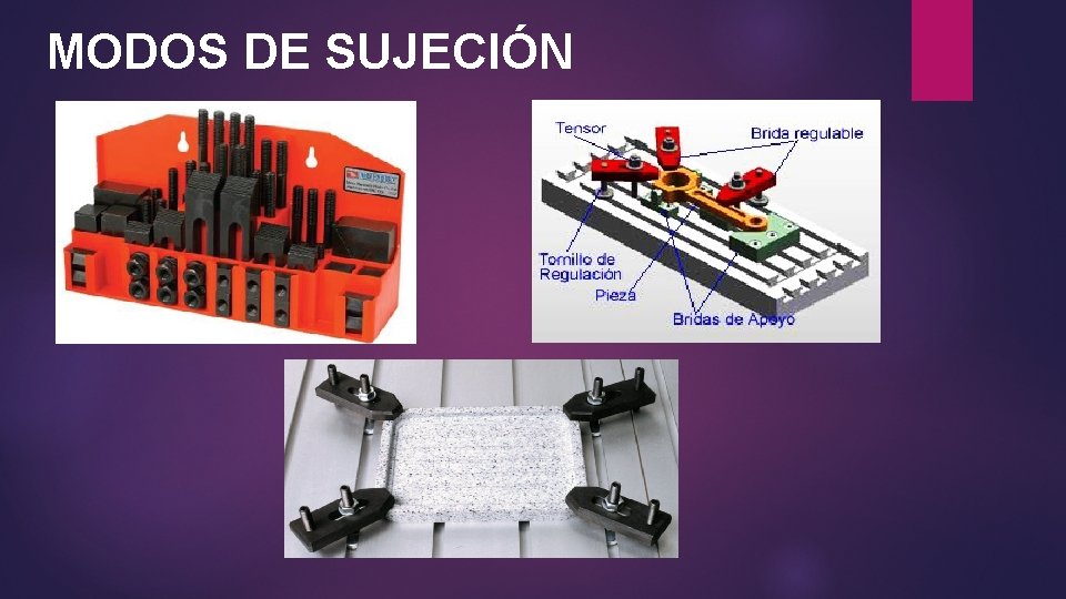 MODOS DE SUJECIÓN 