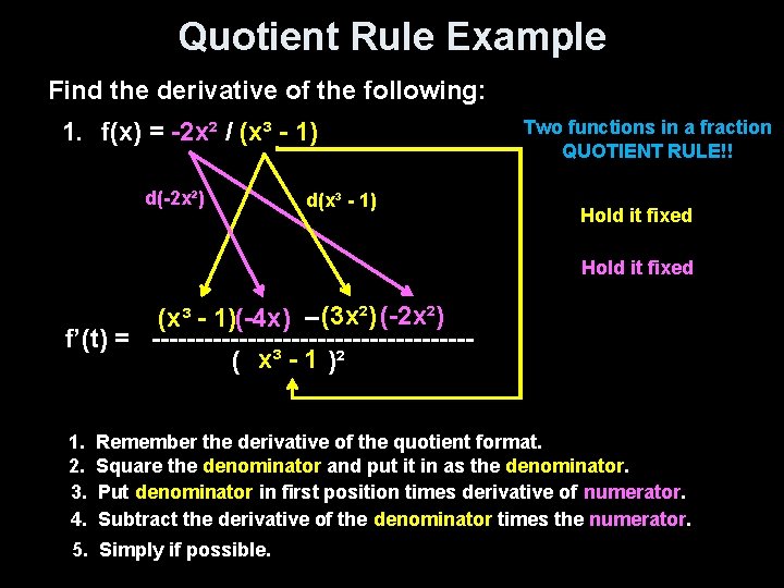 Lesson 3 R Review Of Differentiation Rules Objectives
