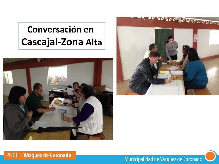 Conversación en Cascajal-Zona Alta 