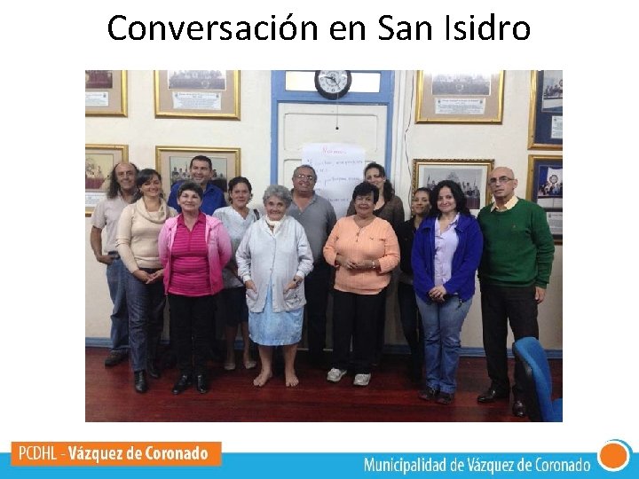 Conversación en San Isidro 