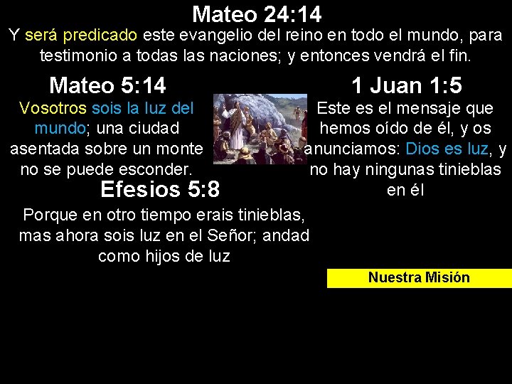 Mateo 24: 14 Y será predicado este evangelio del reino en todo el mundo, Mateo 24: 14 Y será predicado este evangelio del reino en todo el mundo,