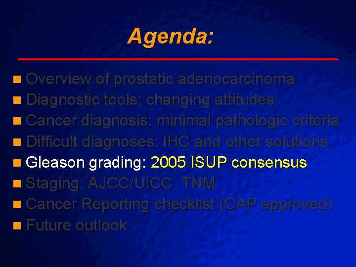 Slide 54 © 2003 By Default! Agenda: n Overview of prostatic adenocarcinoma n Diagnostic Slide 54 © 2003 By Default! Agenda: n Overview of prostatic adenocarcinoma n Diagnostic